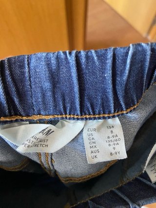 2 Pantalones Vaqueros Niña H&M Talla 8-9