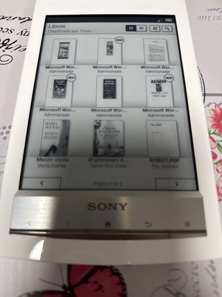 Libro electrónico Sony PRS T1 Blanco