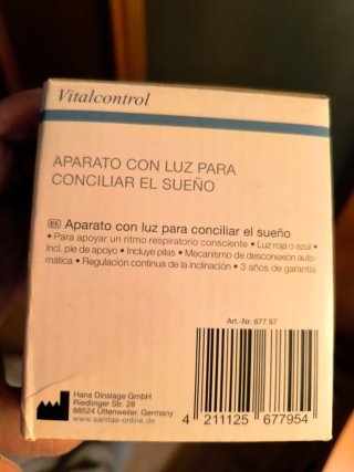 Vitalcontrol Aparato Luz para Dormir