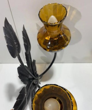 Lámparas de pared florales  25 e una