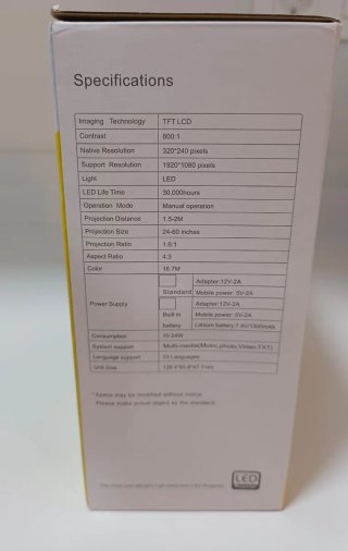 Proyector LED Blanco y Amarillo