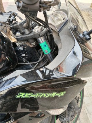 Kawasaki er6F 650 Negra y Verde