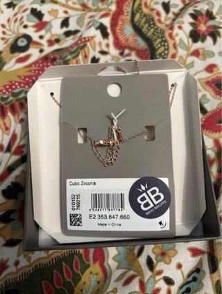 Collana con ciondolo a cuore rosa Color oro rosa