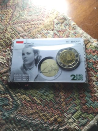 Moneta 2 Euro Grace Kelly Prova + ESI-ID Card