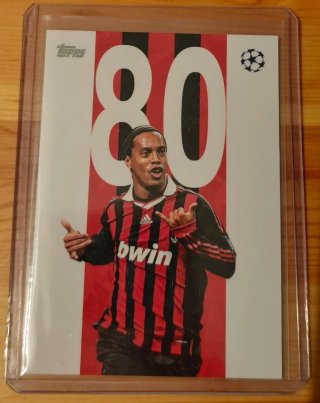 Tarjeta Topps Ronaldinho 80
