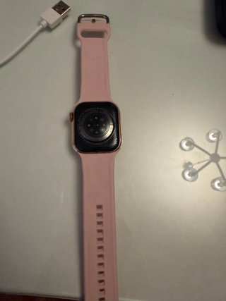 Reloj Inteligente Dorado y Rosa