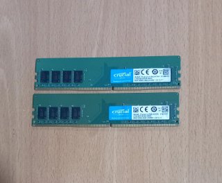 16Gb DDR4 marca Crucial (2 x 8GB / 2400MHz)