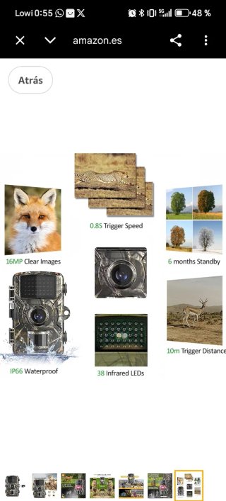 Cámara Caza Fototrampeo 32GB