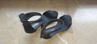 Zapatos de raso Marypaz negros