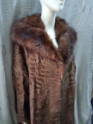Cappotto donna vera pelle taglia 46-48