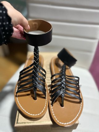 Sandalias de piel Golden Sun T37 Nuevas Oferton!!