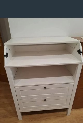 Cómoda cambiador SUNDVIK blanca