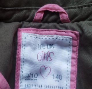 Cazadora niña cortaviento talla 9-10