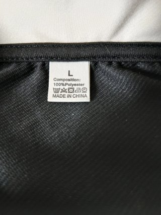 Camisa Polo Nike Negra y Blanca Talla L