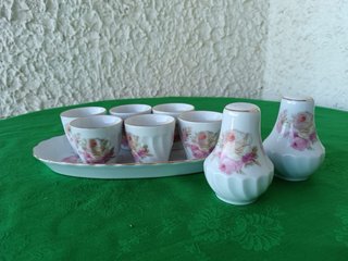 Set Uova alla Coque Porcellana Rose