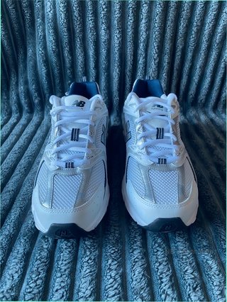 New Balance 530 Talla 42.5 Blanco Plata Azul