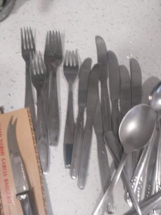 Lote cubiertos inox