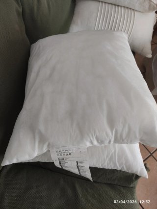 2 Rellenos Cojín Blanco Poliéster. 60x48