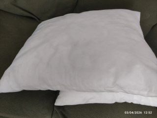 2 Rellenos Cojín Blanco Poliéster. 60x48