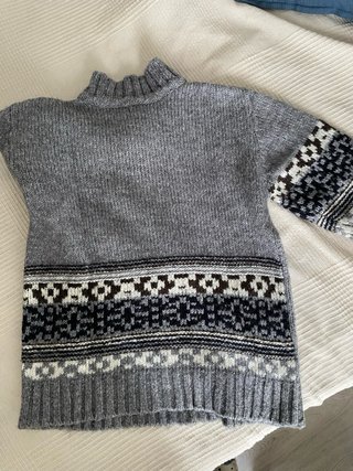 Jersey Zara Gris Multicolor