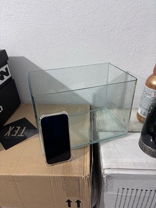 Pecera de cristal sin estrenar