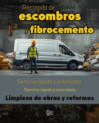 Retirada de escombros y fibrocemento. Valencia