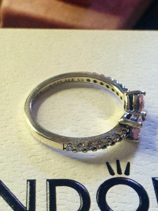 Anillo Pandora s925 colección lazo Rossa talla 16