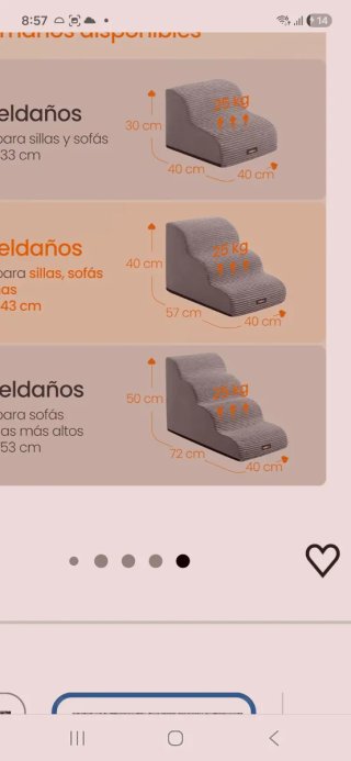 Escalera para mascotas Feandrea