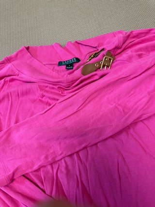 Top Vintage Y2K Fucsia con Hebillas - Estilo Fairy Grunge