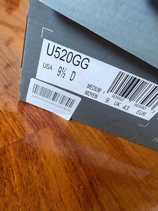 New Balance U520 Blu Taglia 43