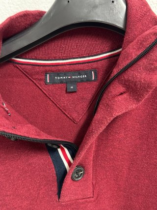 Jersey Tommy Hilfiger Rojo Cuello Alto