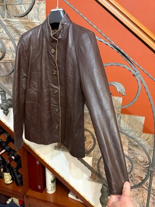 Giacca in vera pelle vintage soffice e morbida