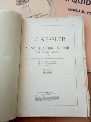 Estudios antiguos Piano: Kessler, Heller, Quidant