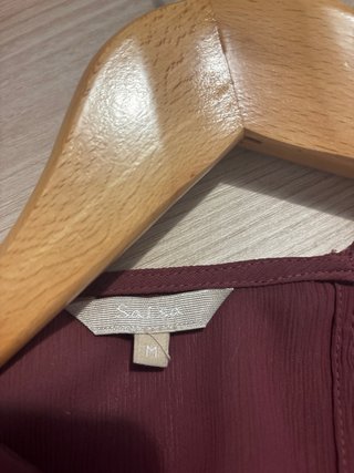 Blusa Salsa Roja Manga Larga