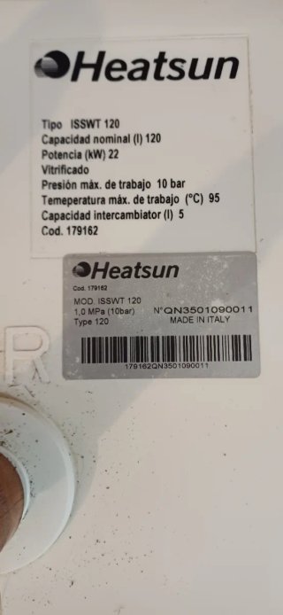 Acumulador de agua Heatsun