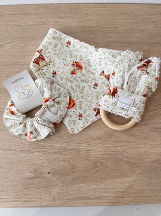 Conjunto Bandana, Mordedor y Pulsera Lactancia
