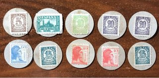 Lote 20 Monedas Cartón Segunda República + Regalo