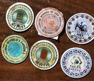 Lote 20 Monedas Cartón Segunda República + Regalo