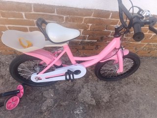 Bicicleta infantil rosa 16 pulgadas