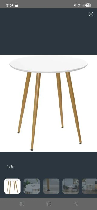 Mesa redonda comedor 72cm x 75cm