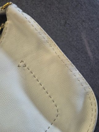 Bolso Fendi Blanco Piel Apenas Uso