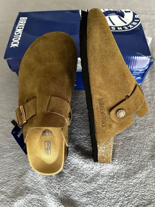 Zuecos Birkenstock Talla 38 Gris Verde