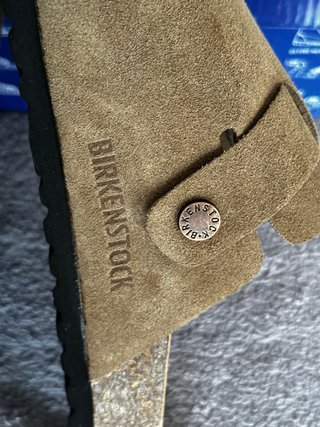 Zuecos Birkenstock Talla 38 Gris Verde