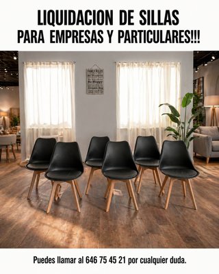 Sillas Negras para Empresas y Particulares