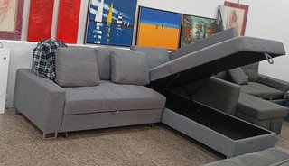 Sofá Cama Rinconero Febe. Amplio Arcón. ¡Oferta!