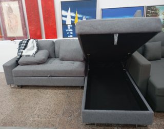 Sofá Cama Rinconero Febe. Amplio Arcón. ¡Oferta!