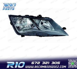 FARO DCH PARA SEAT LEON 12-16 FONDO NEGRO