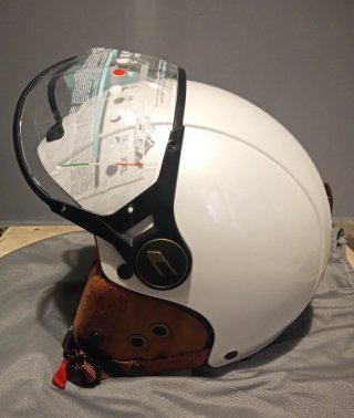 OFERTON : Casco Jet CGM Blanco Italiano Talla : M