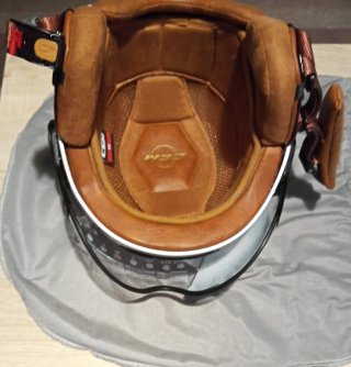 OFERTON : Casco Jet CGM Blanco Italiano Talla : M