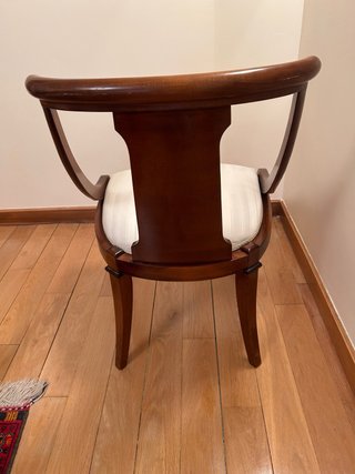4 Sillas de Comedor Madera y asiento tapizado